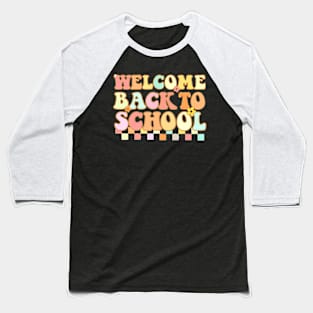 Back To School Retro First Day of School Teacher Baseball T-Shirt